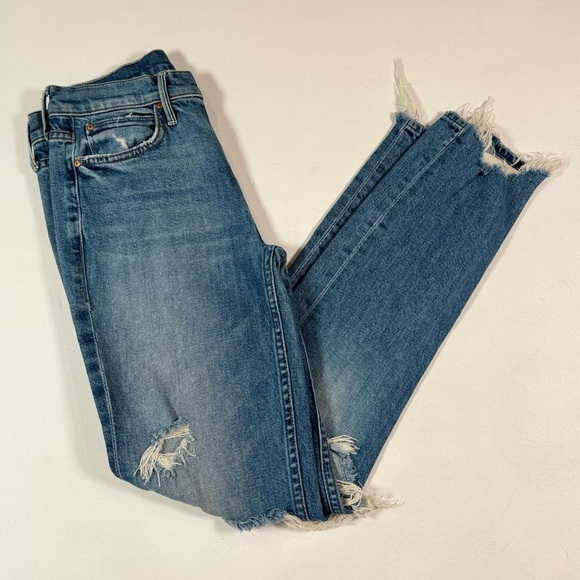 MOTHER The Flirt Fray in Cold Feet Size 25 - Picture 13 of 14